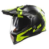 Enduro prilba na motorku LS2 MX436 Pioneer Trigger čierno-žlto-titánová