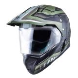 Enduro prilba MT Synchrony Duosport SV Tourer zeleno-čierna matná