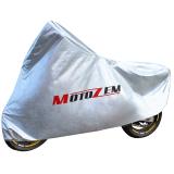Pokrývka na motorku Motozem - strieborná